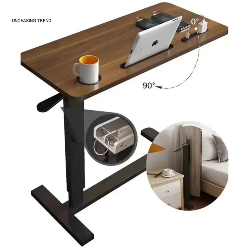 Bedside Movable Lifting Desktop Office Desks Computer Table Folding Bed Learning Desk Organizer Bureau 컴퓨터책상 Office Furniture