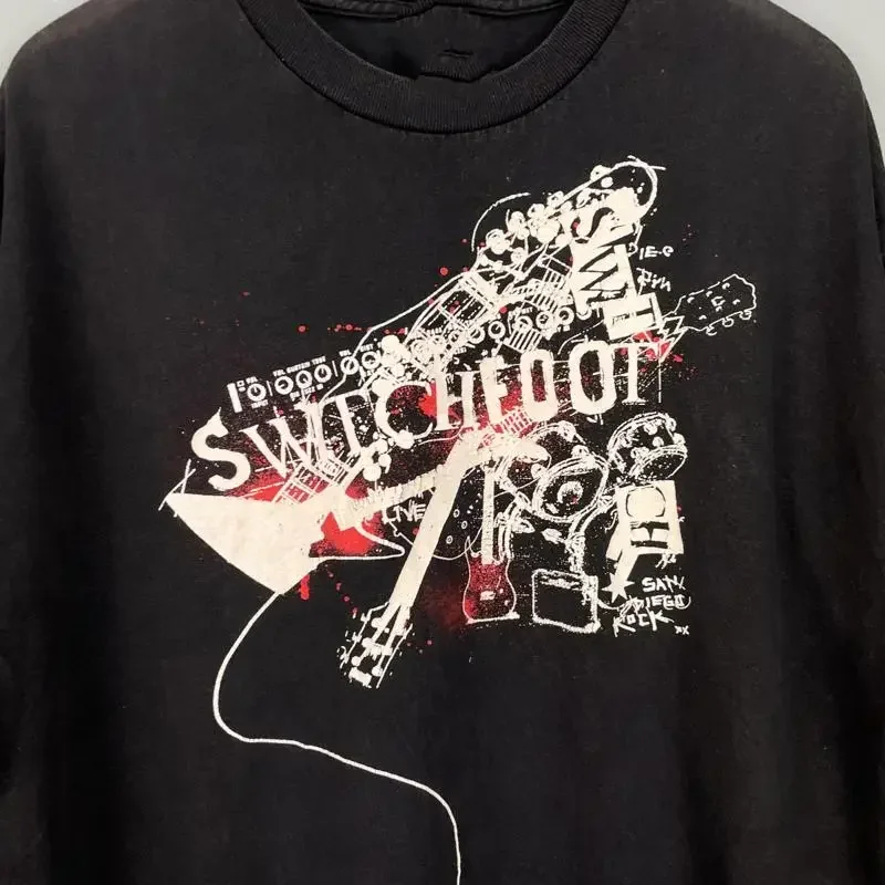 Vtg Switchfoot Band Promo Heavy Cotton T Shirt All Size For Men Ag498