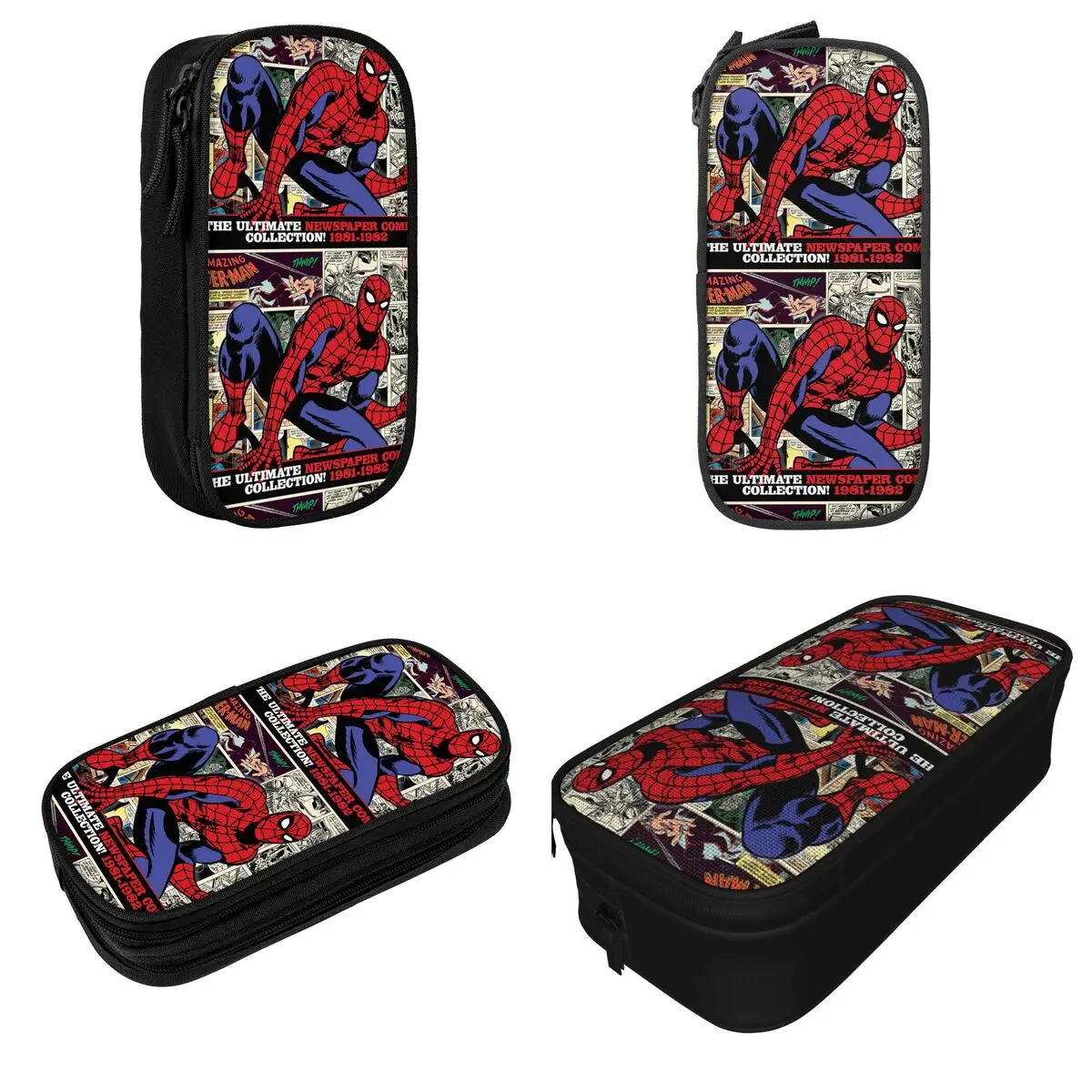 SpiderMan Pencil Case The Amazing Spider-Man Pencilcases Pen Holder for Girls Boys Large Bag Students School Zipper Stationery