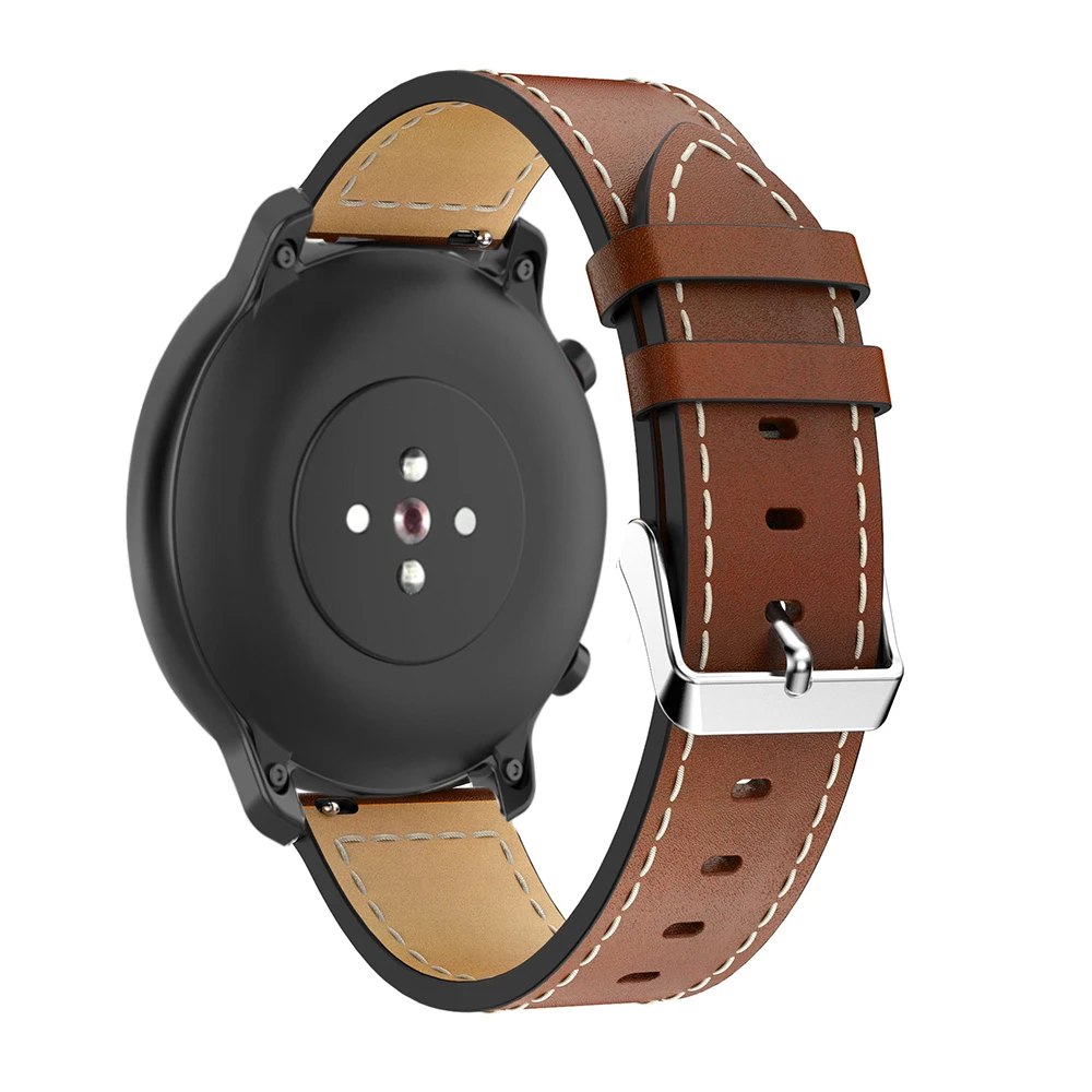 20mm 22mm Leather Strap For Huami Amazfit GTR 42mm 47mm Pace Stratos 3 2 2S Smart Watch Band for Samsung Galaxy Watch 5/4/3