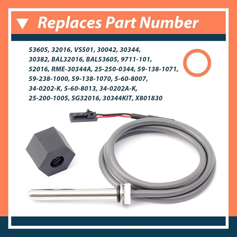 Hot Tub Sensor For Balboa Spa Heater M7 System With 24Inch Cable Temp/High Limit,Hot Tub Sensor Replaces For 30042 30382