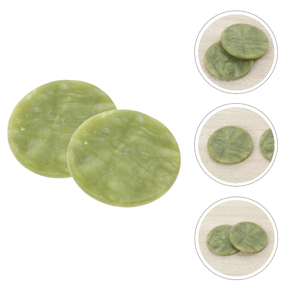 Almofada de extensão de cílios de pedra de jade, 6 peças, suporte de cola anti-secagem, acessórios profissionais de enxerto, paletes para salão de beleza