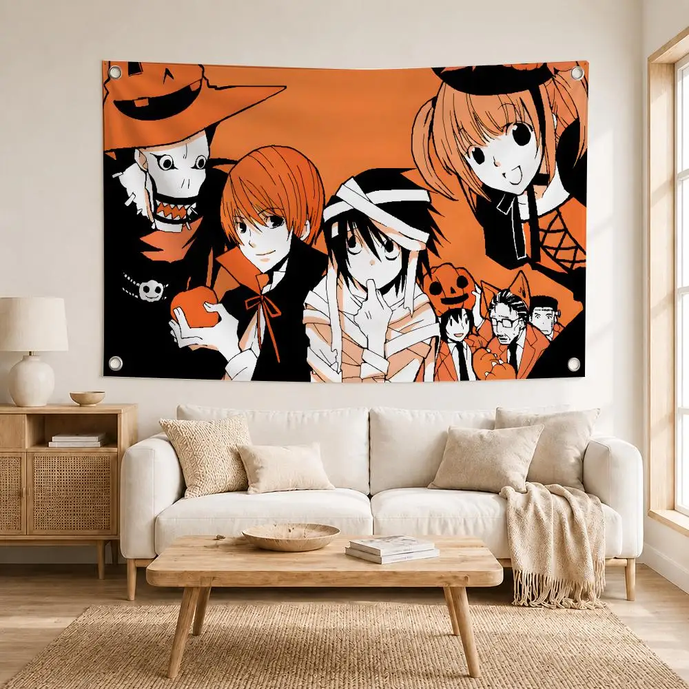 Death Note Flags Decoration Outdoor Picnic Party Art Hanging Home Camping Party Banner
