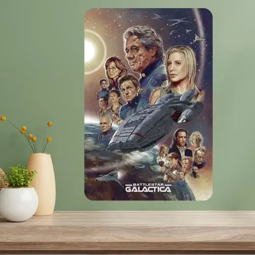 Battlestar Galactica Classic TV Show Metal Poster Sign