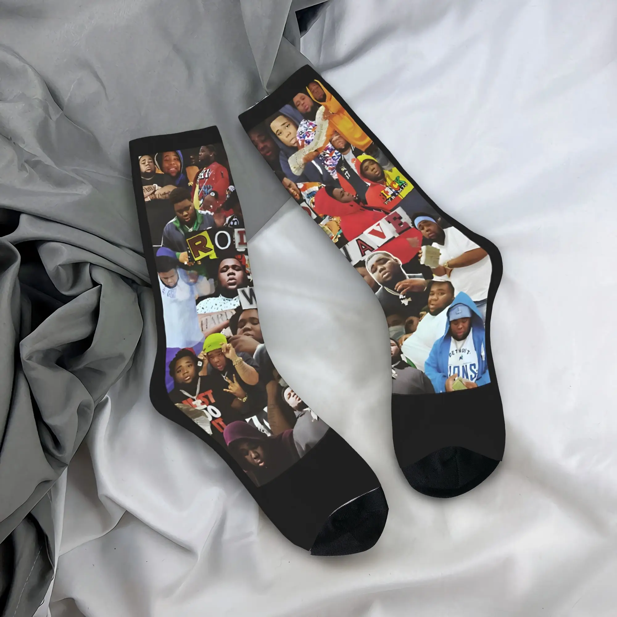 مغني الراب قضيب موجة الجوارب جوارب حديثة الخريف المضادة للبكتيريا الرجال الجوارب لينة نمط الجوارب في الهواء الطلق