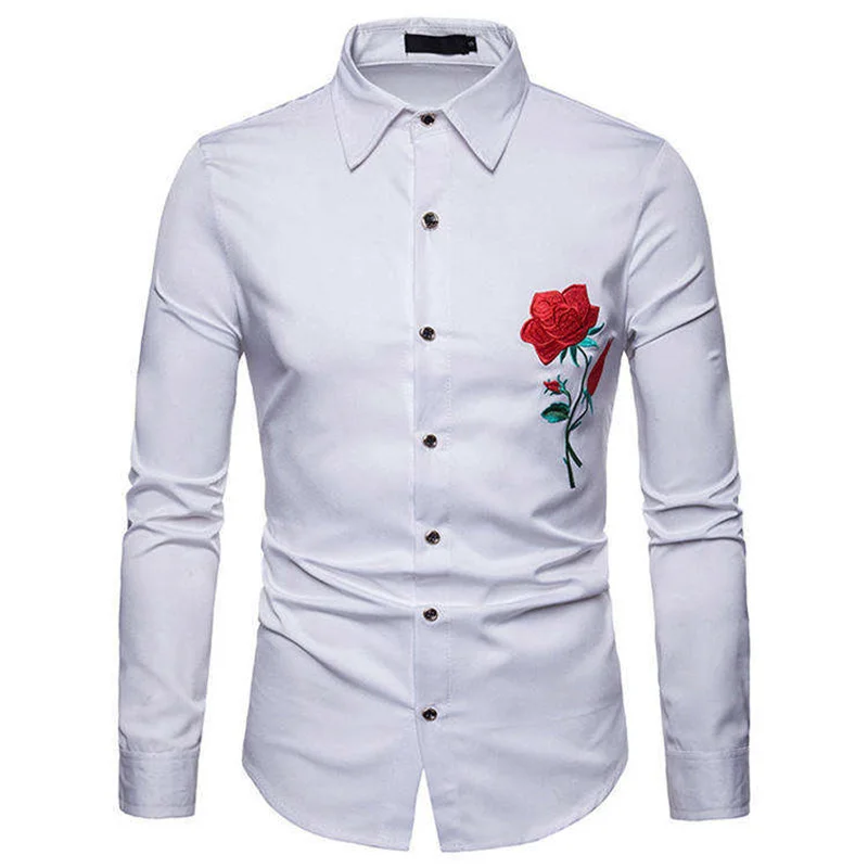 High end men's rose colored long sleeved shirt, casual and comfortable button up long sleeved shirt, fashionable shirt