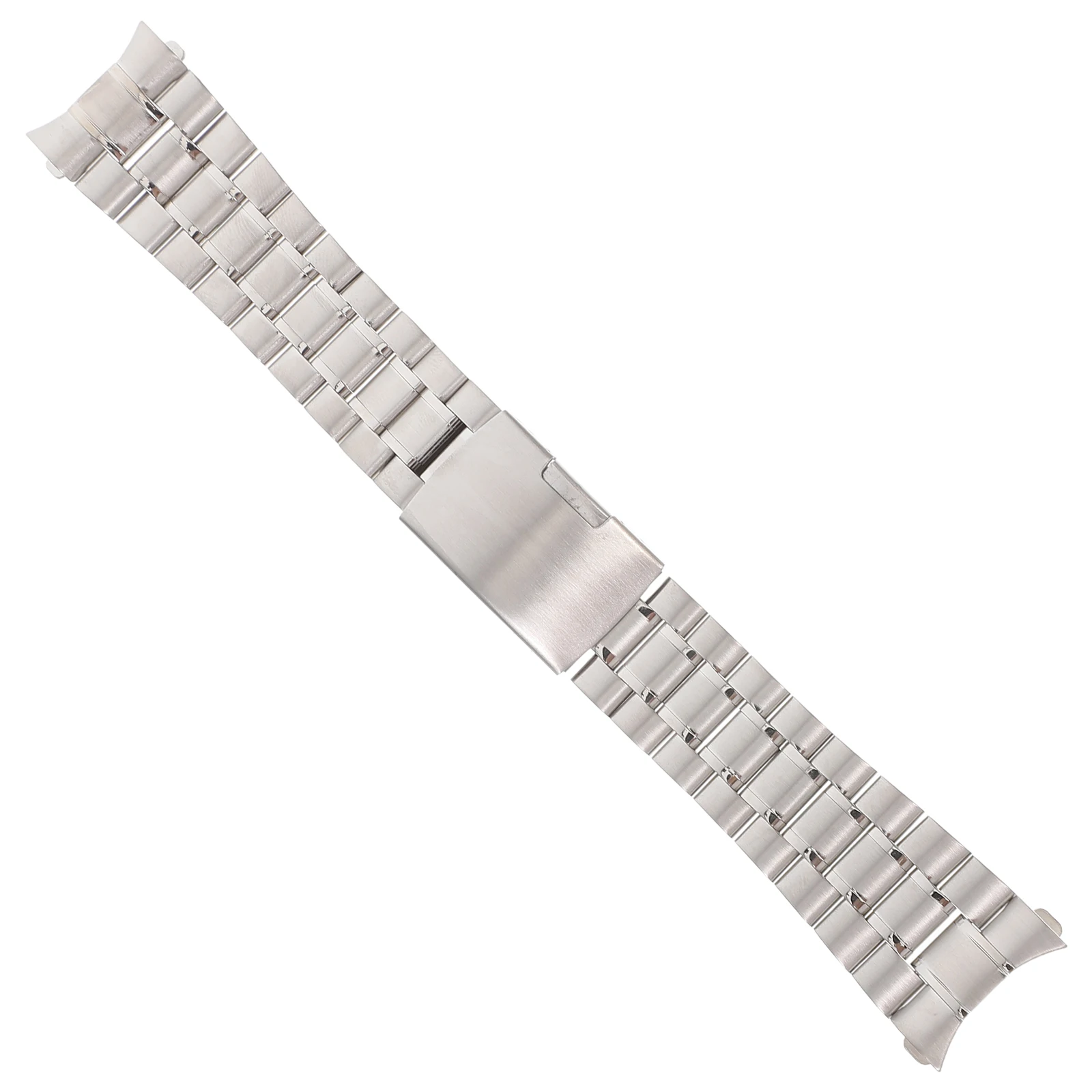 

24 Mm Stainless Steel Strap Solid Links Watch Band 24mm Classic Ideal Curved End