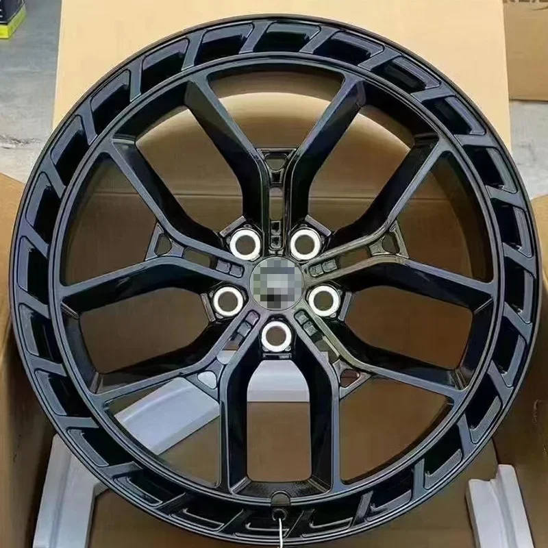 18 19 20 21 22 23 24 بوصة أسود لامع مخصص عجلات مزورة لمرسيدس بنز BMW أودي 5X112 عجلات سيارة سبيكة #3