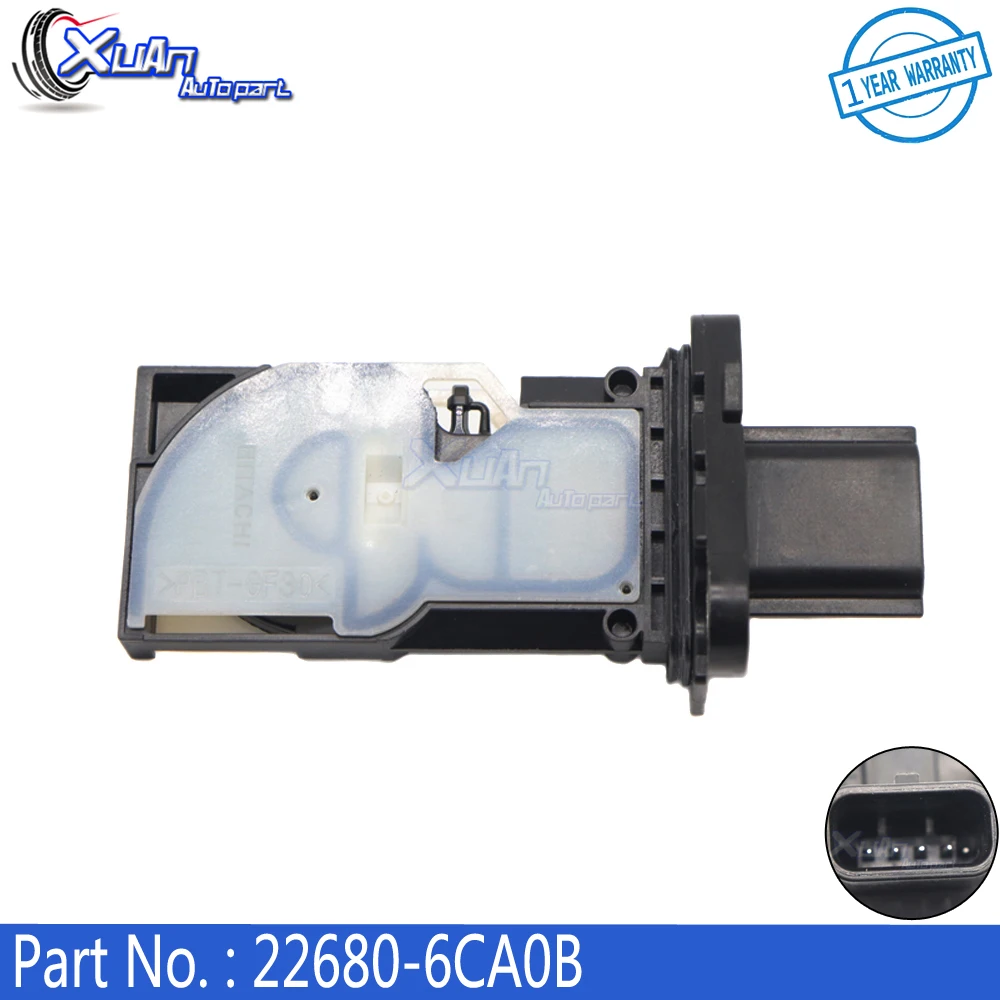 XUAN MAF MASS AIR FLOW METER SENSOR 22680-6CA0B For INFINITI QX50 QX55 QX60 NISSAN ALTIMA PATHFINDER ROGUE SENTRA 22680-5NA0A