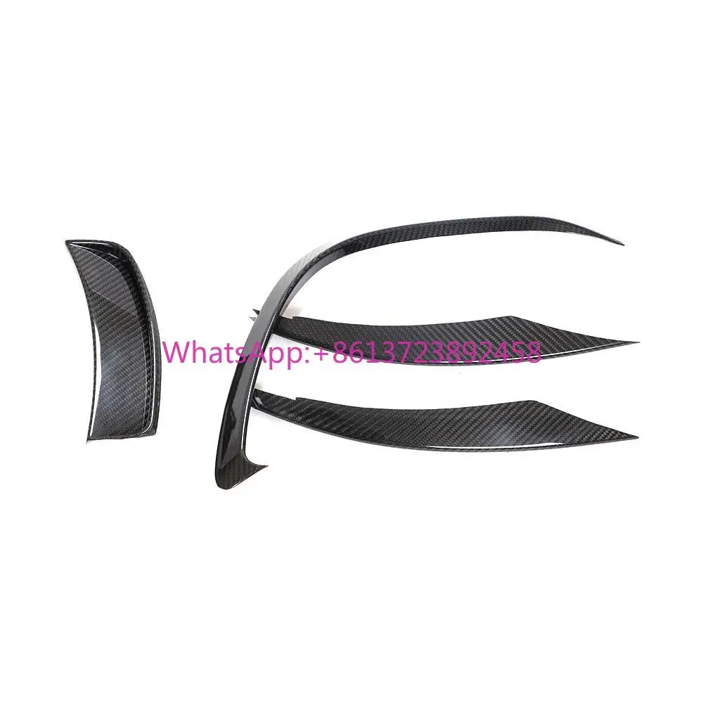 

Dry Carbon Fiber Front Bumper Fog Light Cover Splitter for Mercedes-Benz a Class A200 A220 A250 W177 V177 2019-2020