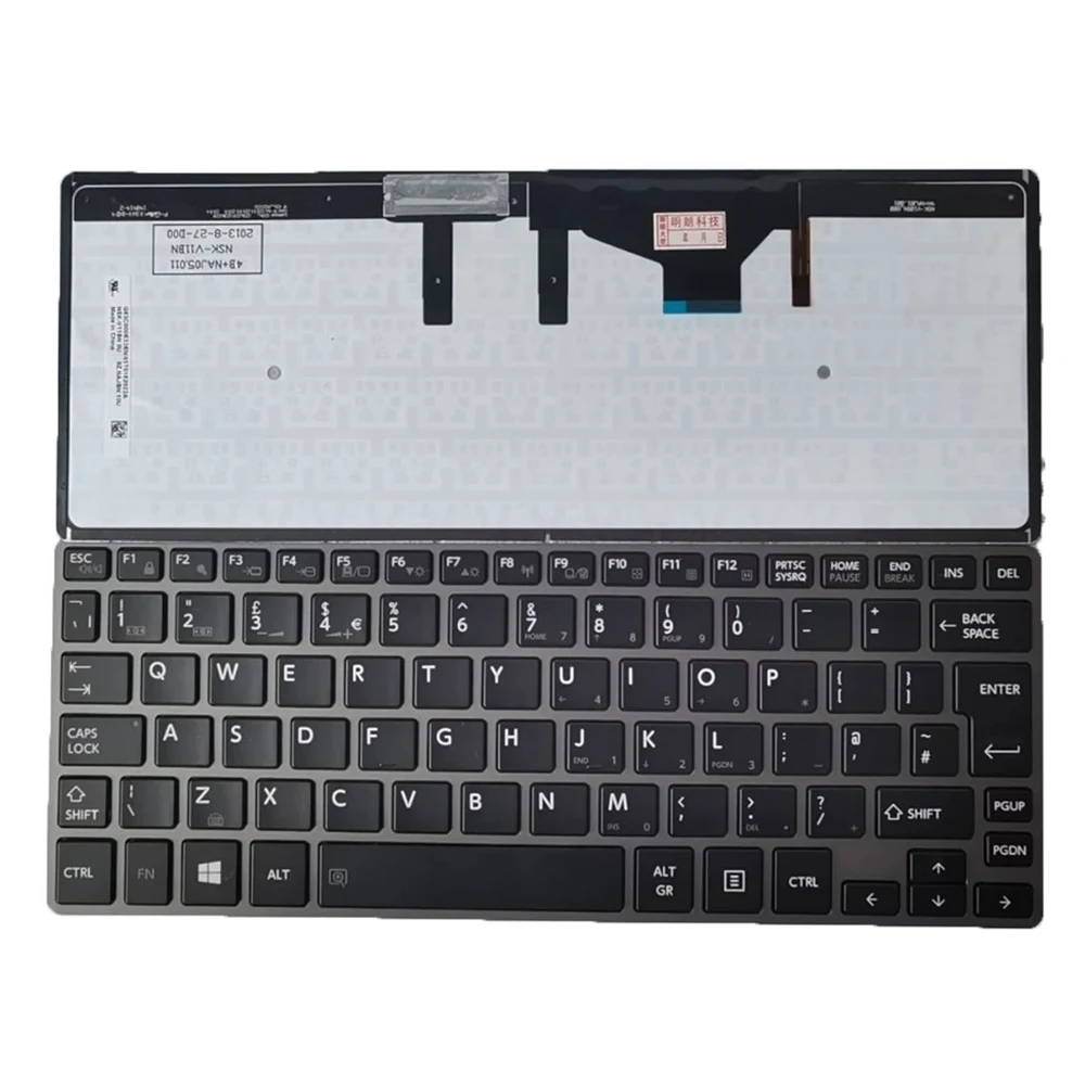 Imagem -03 - Xin-us-sp-fr-it-ru Layout Teclado Portátil Retroiluminado Toshiba Portege Z30-a Z30-b Z30-c Z30t-a Z30t-b Z30t-c Z30-a1310 B1320