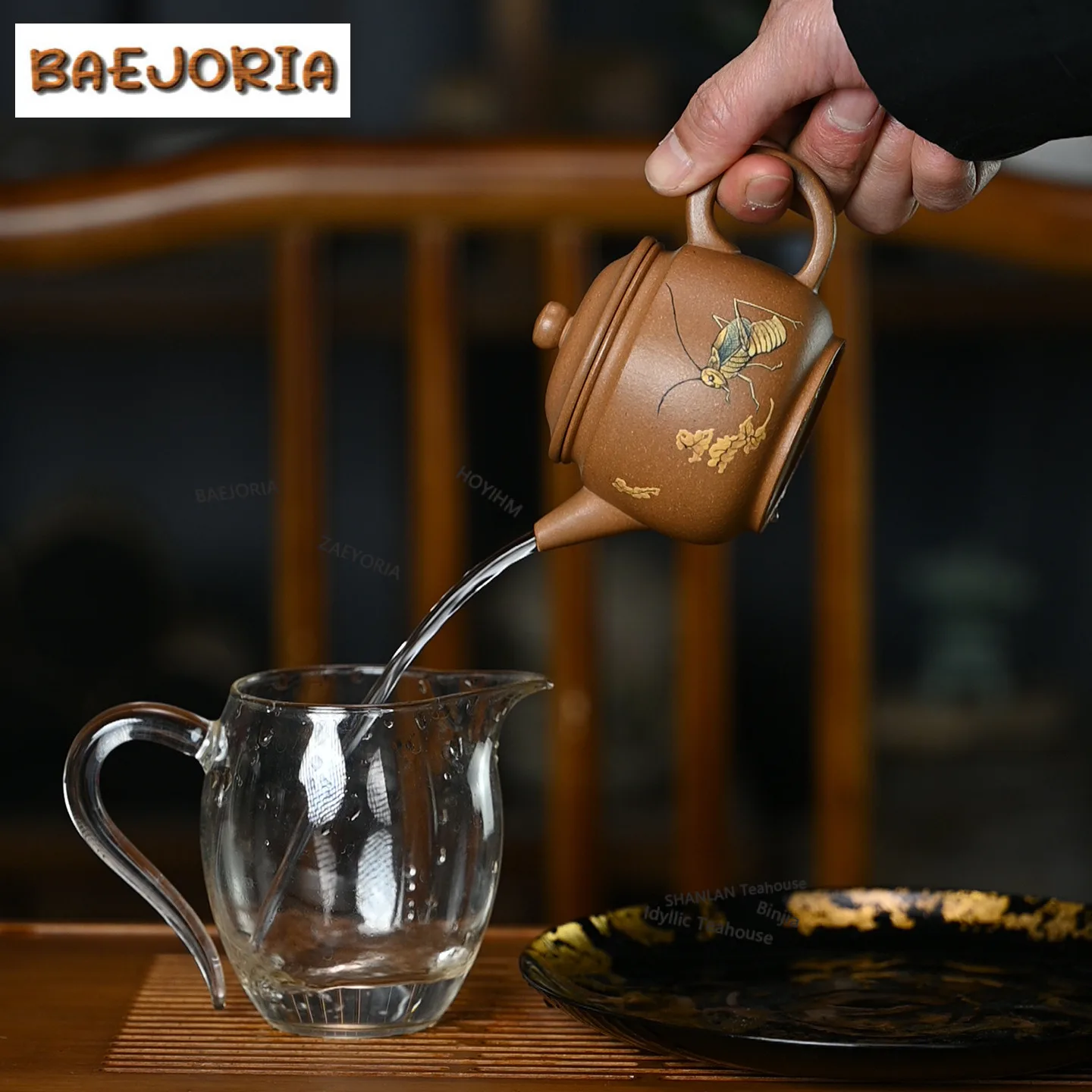 200ml Traditional Yixing Purple Clay Teapots Handmade Large Caliber Pot Raw Ore Yellow Downhill Mud Kettle Zisha Teaset Ornament