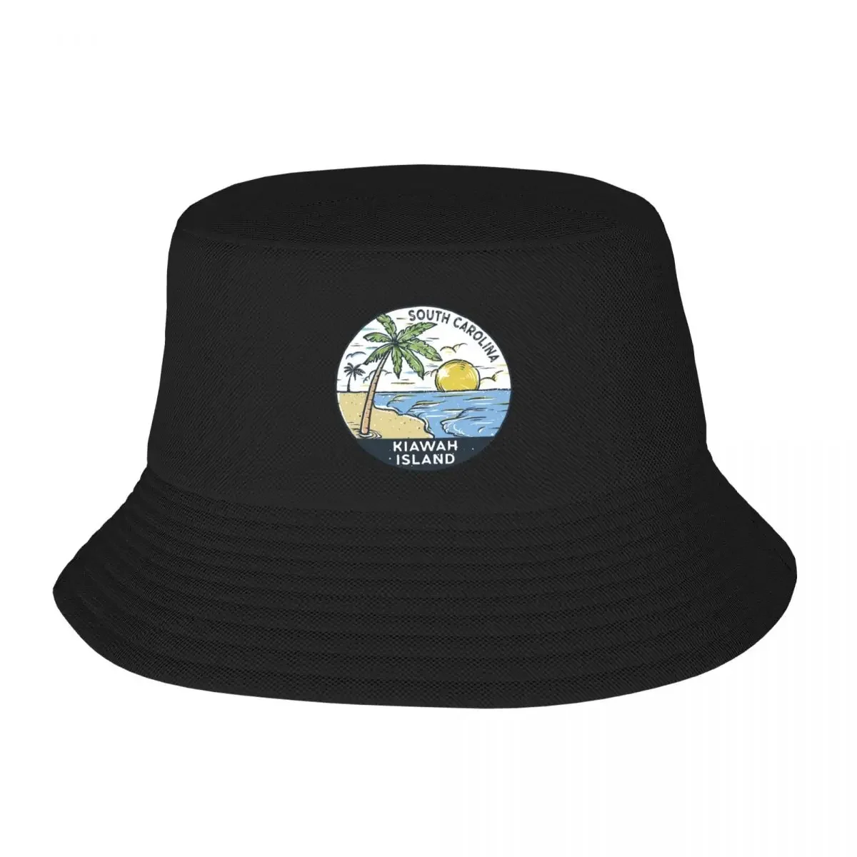 Kiawah Island Carolina Vintage Bucket Hat western Hat Hat Luxury Brand Women's Hats 2024 Men's