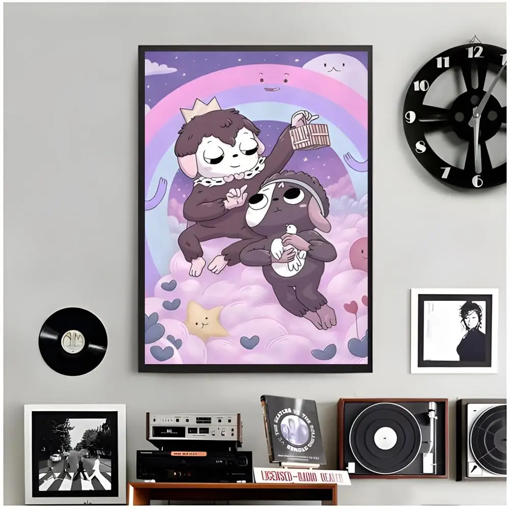cartoon adventure S-Summer Camp Island Poster Modern Wall Art Home Decor Living Room Decorative Print Unframed