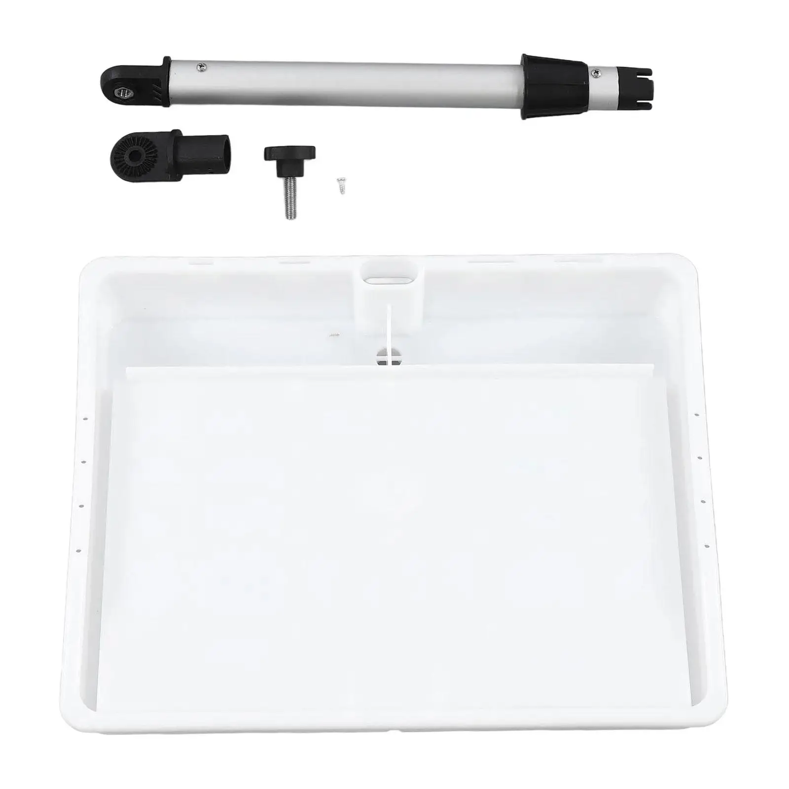 

Boat Fishing Fillet Cutting Board Single Rod Holder Simple Installation Adjustable Flexible Angle Fish Cleaning Station White