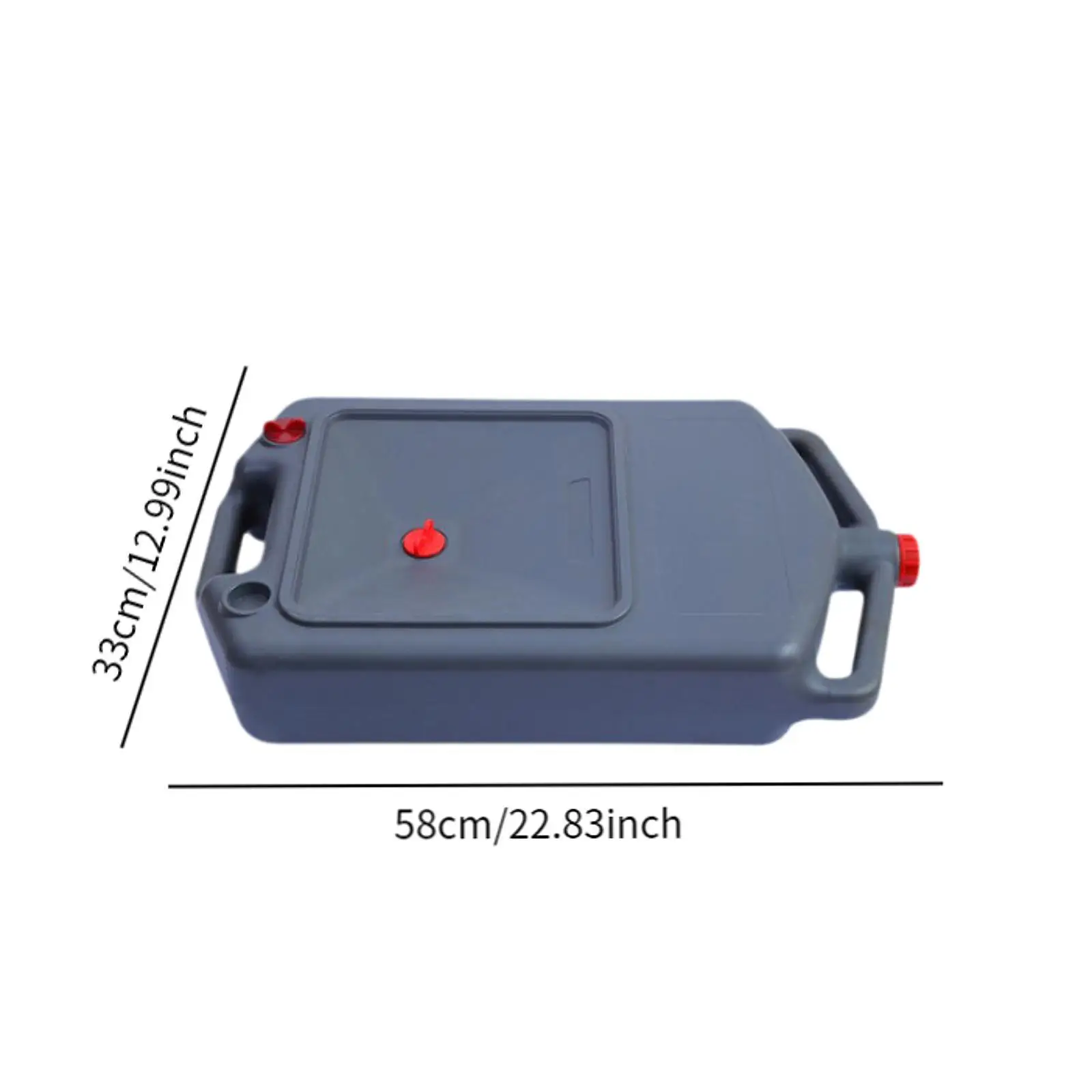 

Oil Drain Can 12L Fluted Collect Pan Spare Part with Drain Hole Oil Can Breather Tank Bottle for Truck Workshop Garage