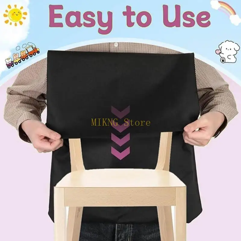 24Pieces Black Desk Chair Storage Pouches Spacious Polyester Organizers For Classroom Office best sale