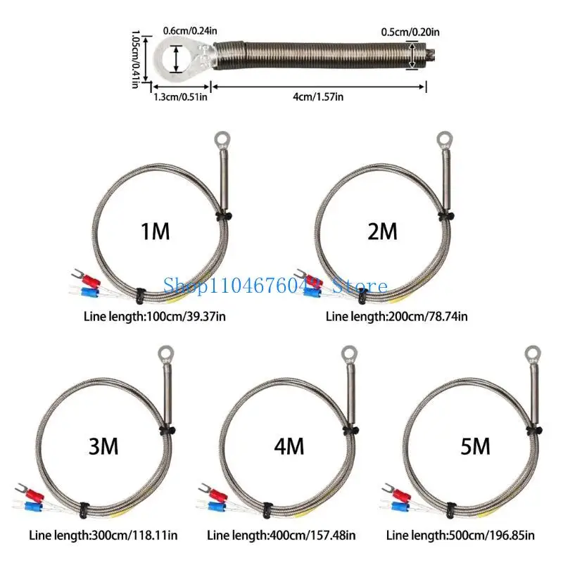 أجهزة استشعار درجة الحرارة من النوع K الاحترافية 5asd مع بقع معدنية لمراقبة دقيقة لدرجة الحرارة والاحتياجات الصناعية المتنوعة #6