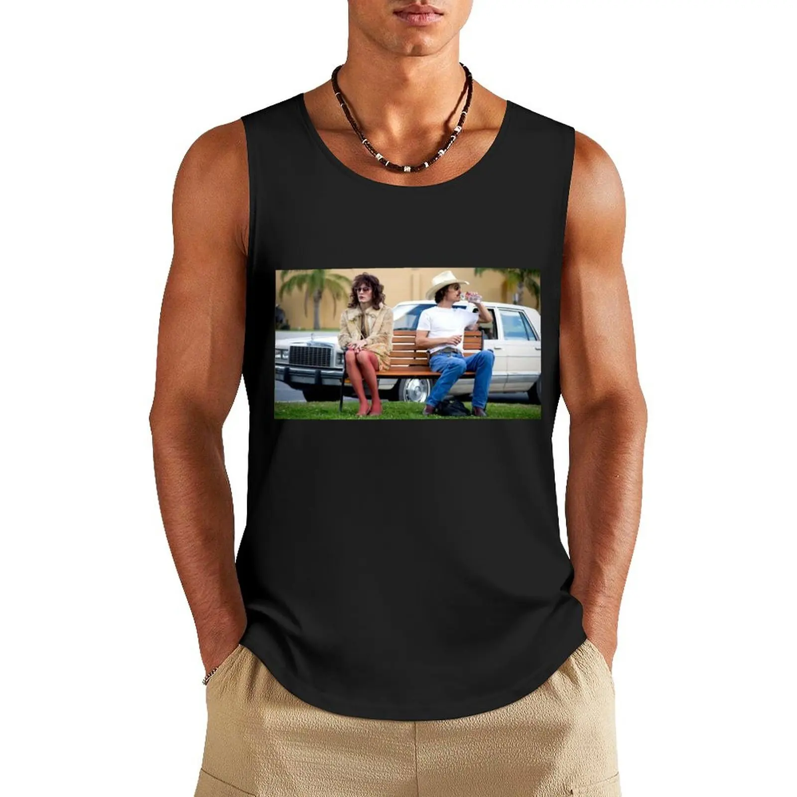 Dallas Buyers Club - Park Bench Tank Top Gym T-shirts for men vests for men