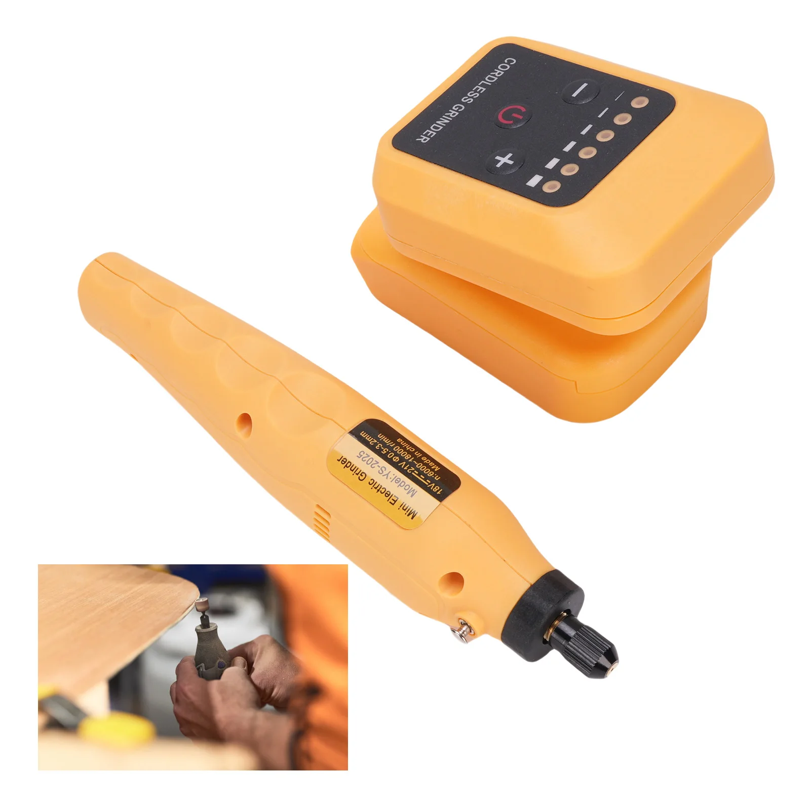 

20V Cordless Grinder with 6-Speed Adjustable - Lithium Battery Multi-Function Power Tool for Home DIY/Metalworking