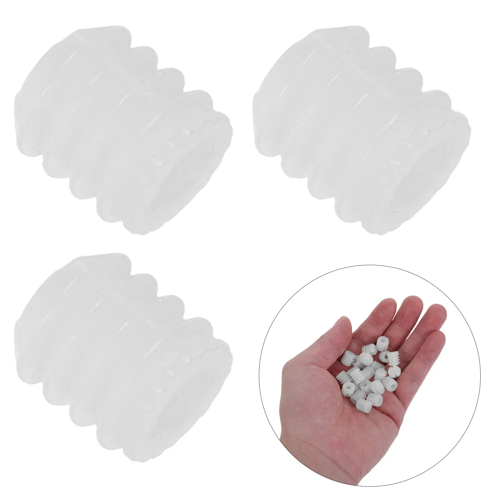 100pcs Hinge Dowel Inserts Nut Kit, 4x10mm Plastic Dowels, Bathroom Kitchen Cabinet Door Screw Dowel Inserts Repair Plugs