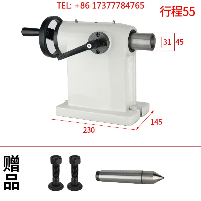 hining center four axis manual tailstock 135 CNC indexing head tailstock 160 pneumatic hydraulic ejector pin 210