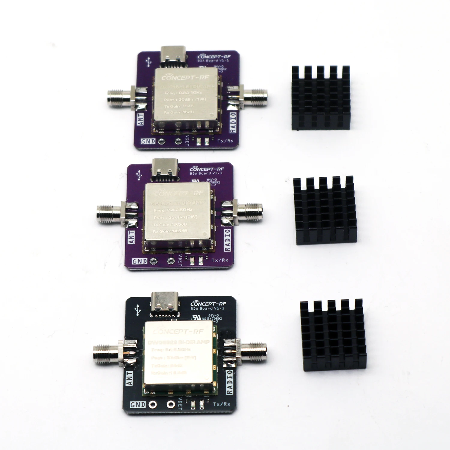 868M 915M 2,4G 5,8G Zweiwege-Verstärker 2W RF-Leistungsverstärker SMA Empfänger Sender Signal LORA Helium Miner WiFi Drohne Bildübertragung