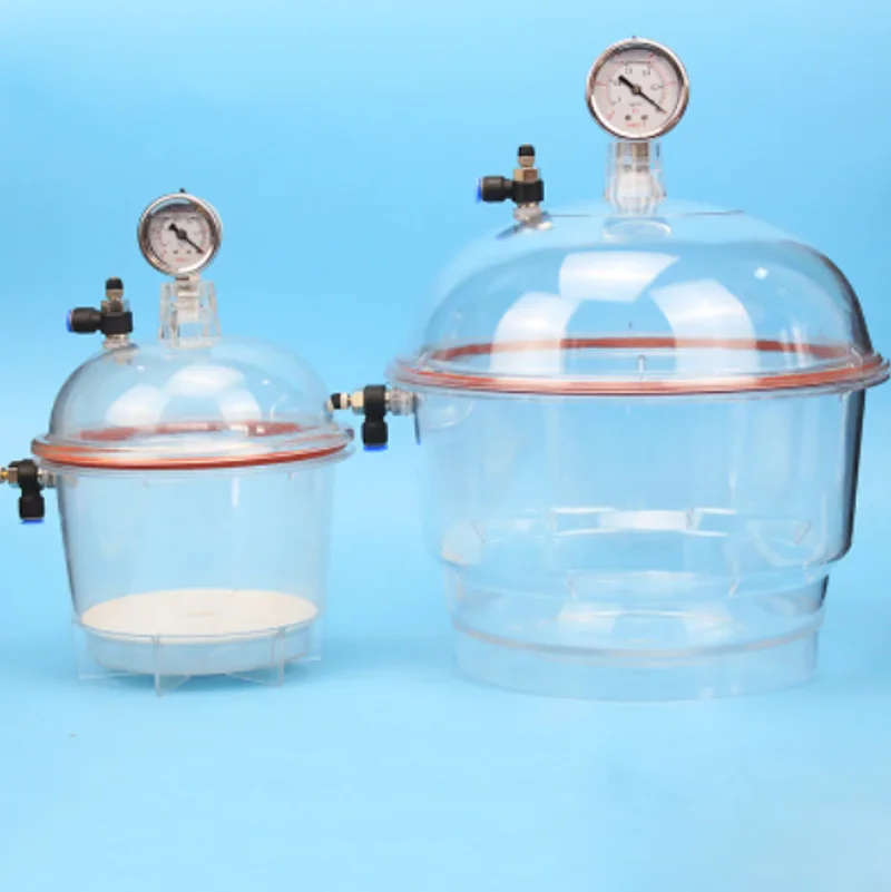 Plastic Vacuum Dryer Laboratory Dryer Transparent Vacuum Drying Vessel Polycarbonate Storage Tank Ball Valve Pressure Gauge