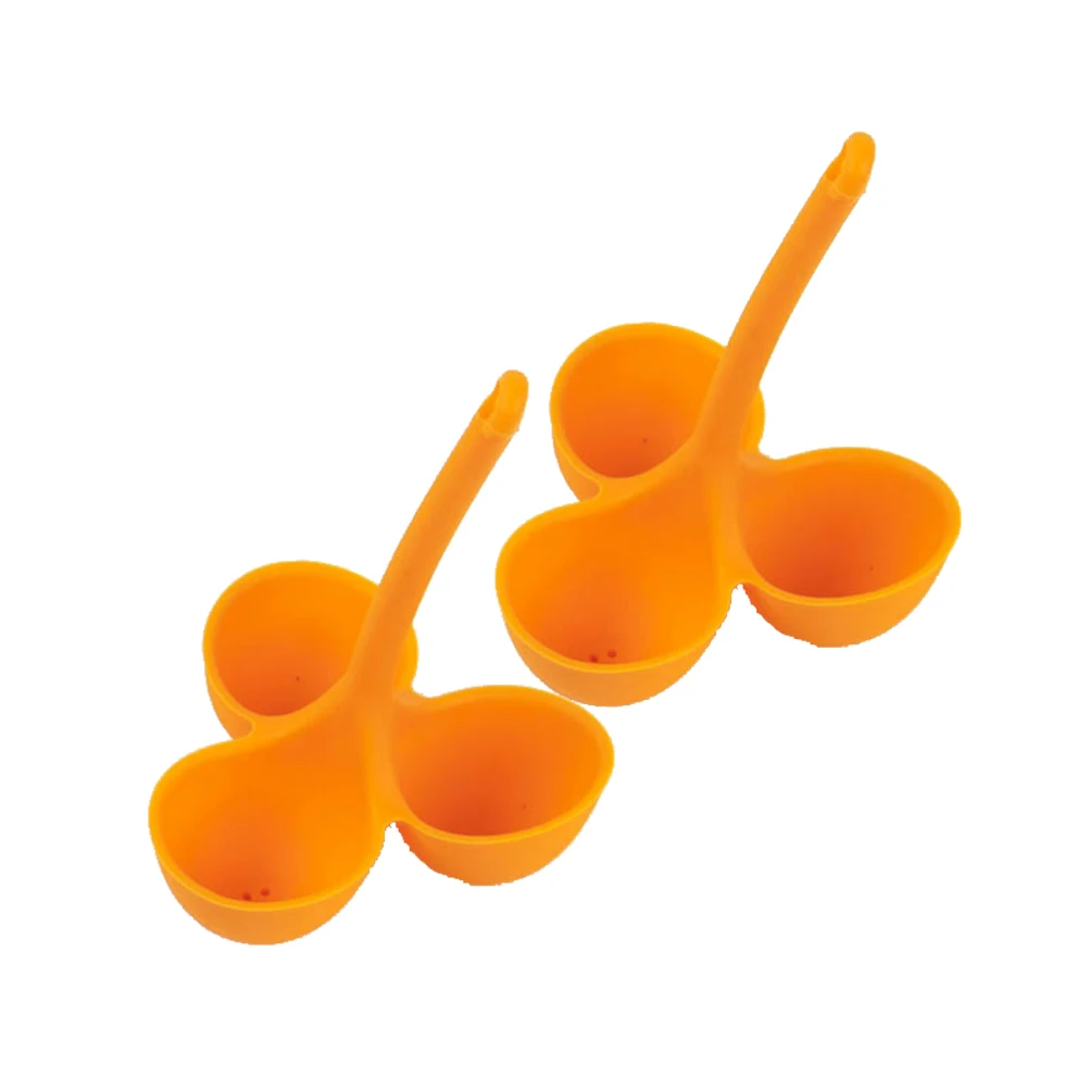 

3 pcs Egg Boiler Cooking Poacher Silicone Microwave Steamer Rack Egg Holder Boiling Gadget Kitchen Utensil Soft Easy