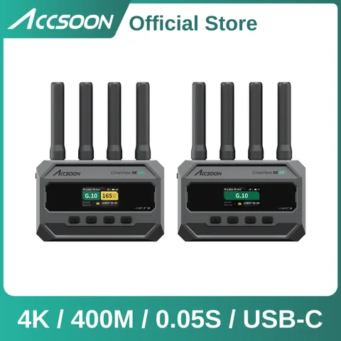 2026 New Accsoon CineView SE 4K RTMS4.0 HDMI, 3G SDI Video wireless transmission 4K Compatible with NP-F550 USB video out