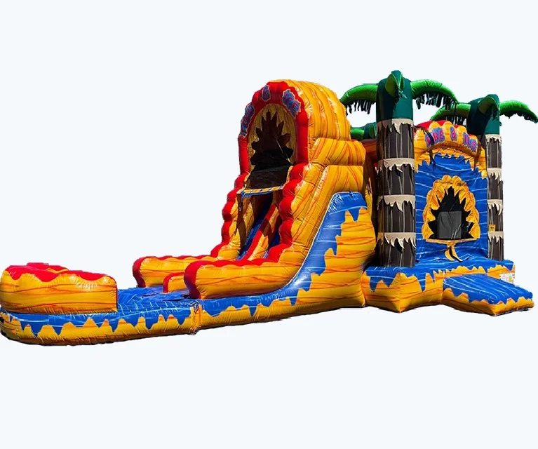 Commercial Hot Sale Fire And Ice Inflatable Bounce House Moonwalk Jumper Bouncer Bouncy Jump Castle For Kids Backyard Party