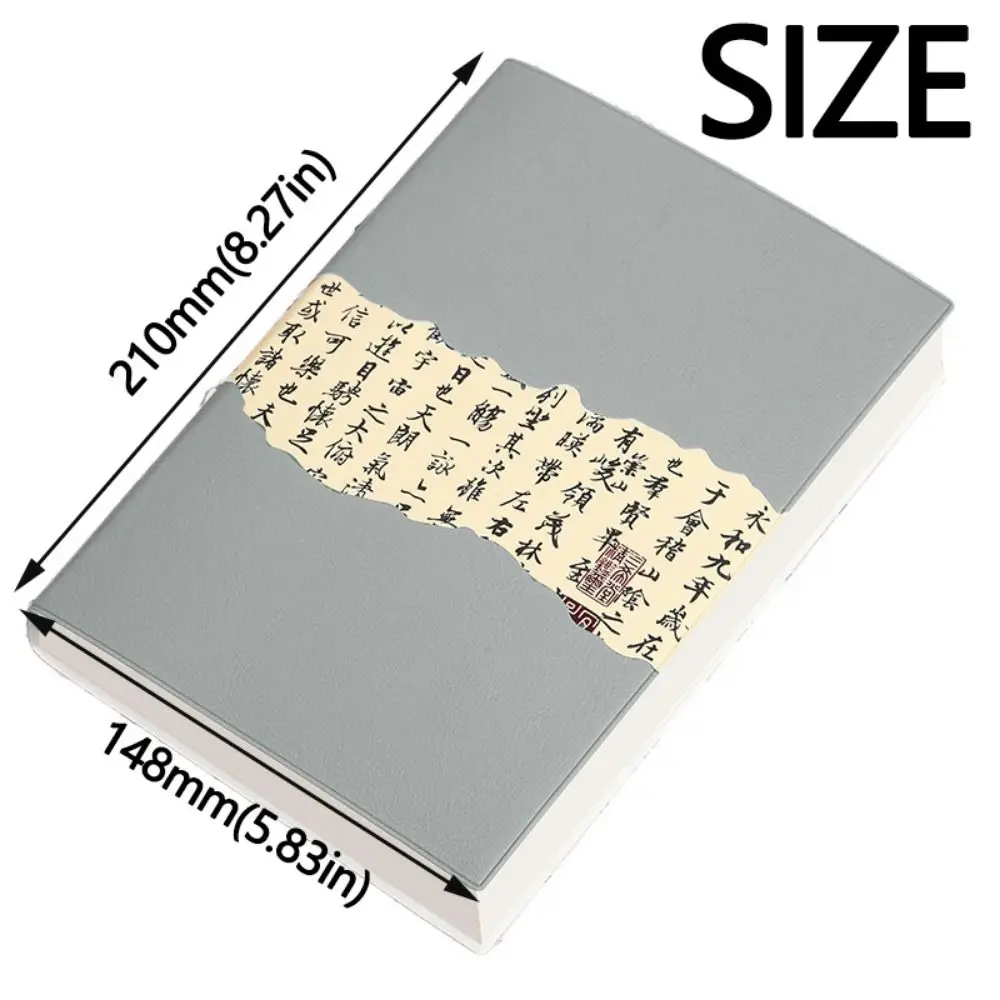 Chinese Style Traditional Notebook Calligraphy Splicing Creative Agenda Planning Notepad Sturdy 100sheet Pocket Notebook Journal