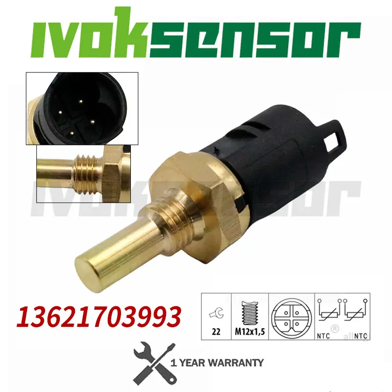 

13621703993 F650 GS Motorcycle Water Temp Temperature Sensor For BMW E31 E36 E34 E38 E39 E46 E52 E53 LAND ROVER Range Rover