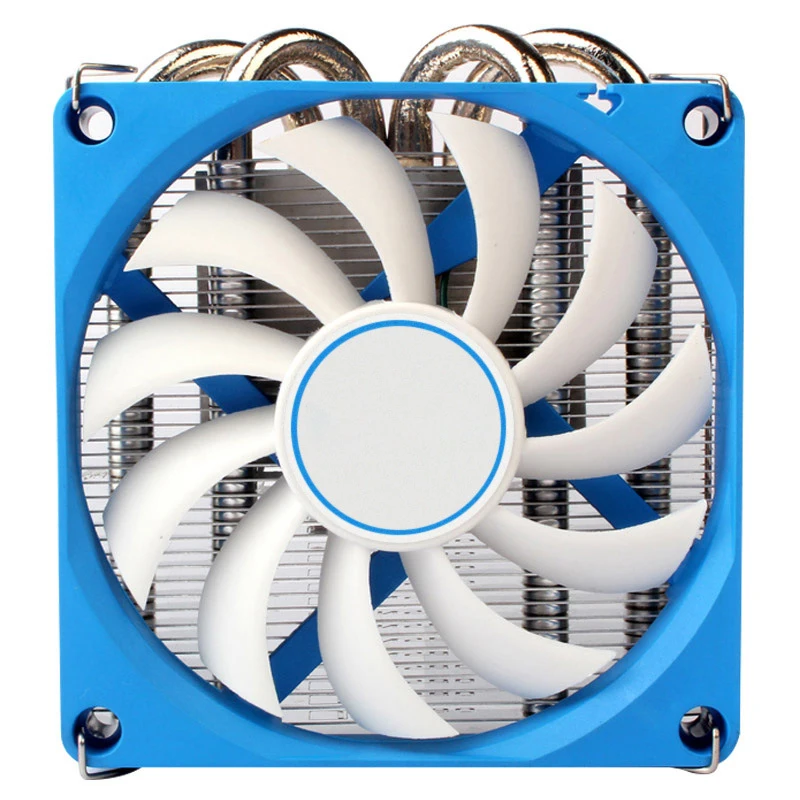 HP-400 CPU Cooling Fan Ultra-Thin Push-down CPU Cooler 4 Heat Pipes Radiator 4Pin PWM For LGA1700 HTPC Case All-In-One Computer