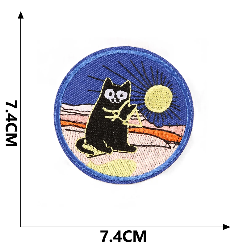 Patches für Jacken, Outdoor-Kleidung, Meereswellen, Naturlandschaft, Walstreifen, Parches, zum Aufbügeln, bestickter Stich, DIY-Designer, zum Aufnähen – Detail 28