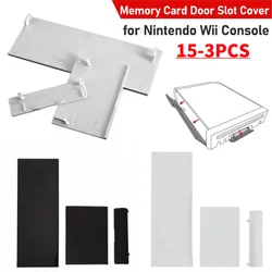 15-3pc Memory Card Door Slot Cover Lids Replacement Memory Port Door Baffle Covers Game Console Accessories Fit for Nintendo Wii