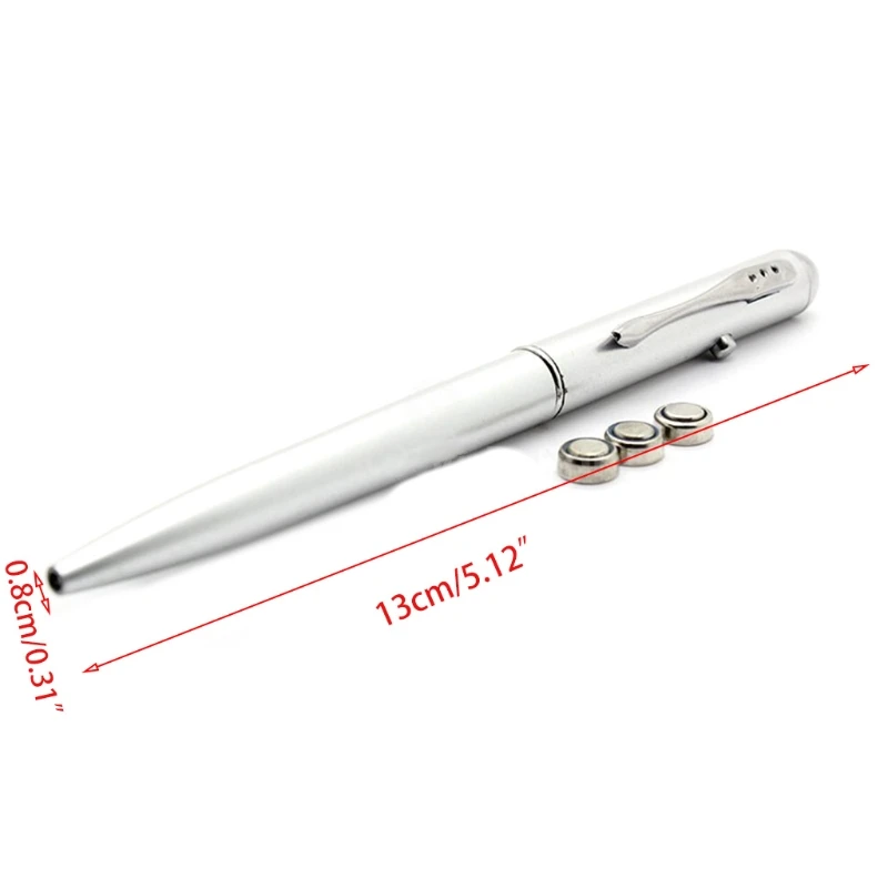 Bút bi kim loại có đèn LED UV Bút mực vô hình Bút bí mật thuật cho trẻ