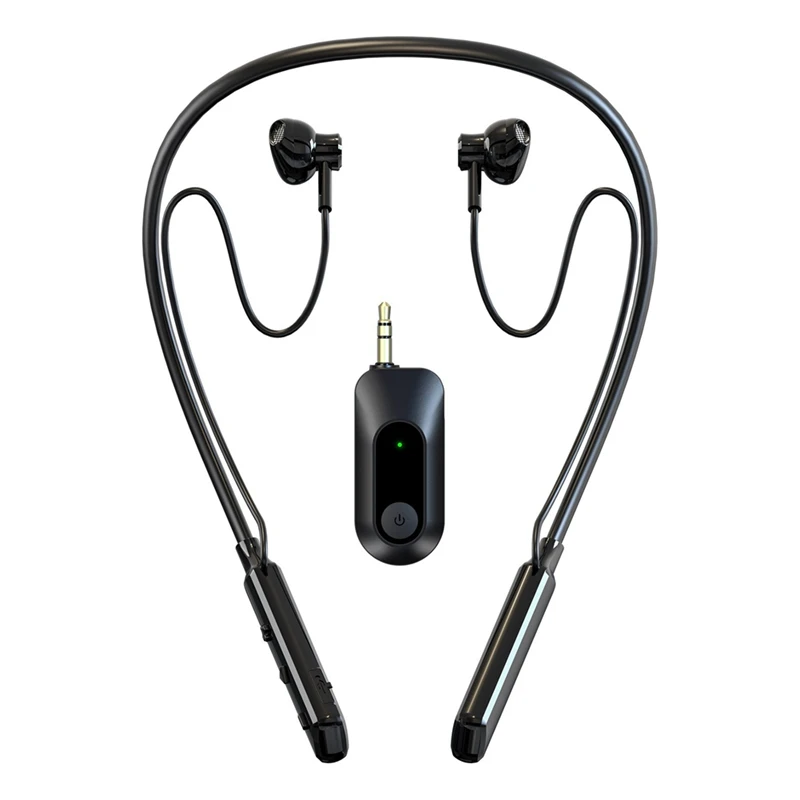 Wireless Monitoring Headphones 2.4G Bluetooth Dual-Mode Sports Hanging Neck Stereo Sound Card Ear Return Easy Install