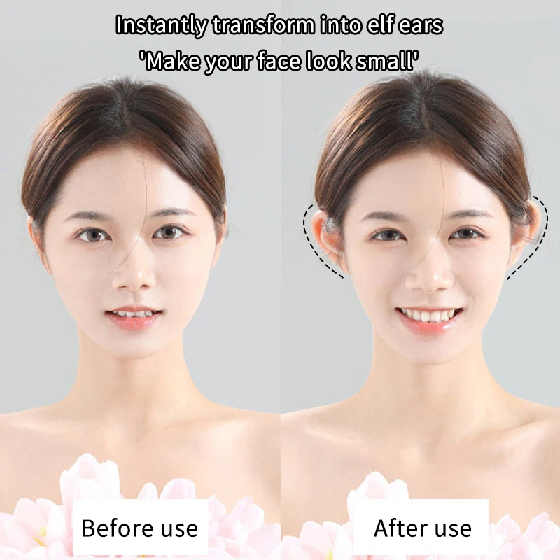 ملصقات دعم الأذن قزم 6/12/30 رقع مصحح الأذن غير المرئي سهل الاستخدام بقع دعم شحمة الأذن لمكياج الوجه على شكل حرف V #6