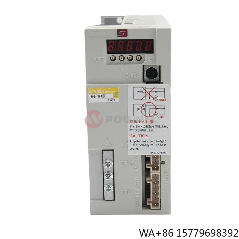High Precision 400W Servo Amplifier MR-E-70A-KH003 3Phase 200VAC Sine Wave PWM Built Dynamic Brake Industrial Automation OEM