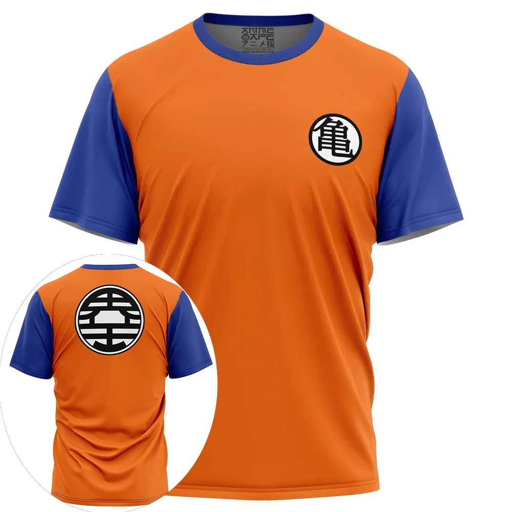 2026 Summer Oversized Dragon Ball Jersey, Kame Symbol 3D Print Polyester Retro Loose Sports T-Shirt Unisex for Adults Kids Y2k