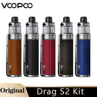 Original VooPoo Drag S2 Kit 60W Vape 2500mAh Battery 5ml PnP X Pod Cartridge with PnP X Coil E Cigarette Vaporizer