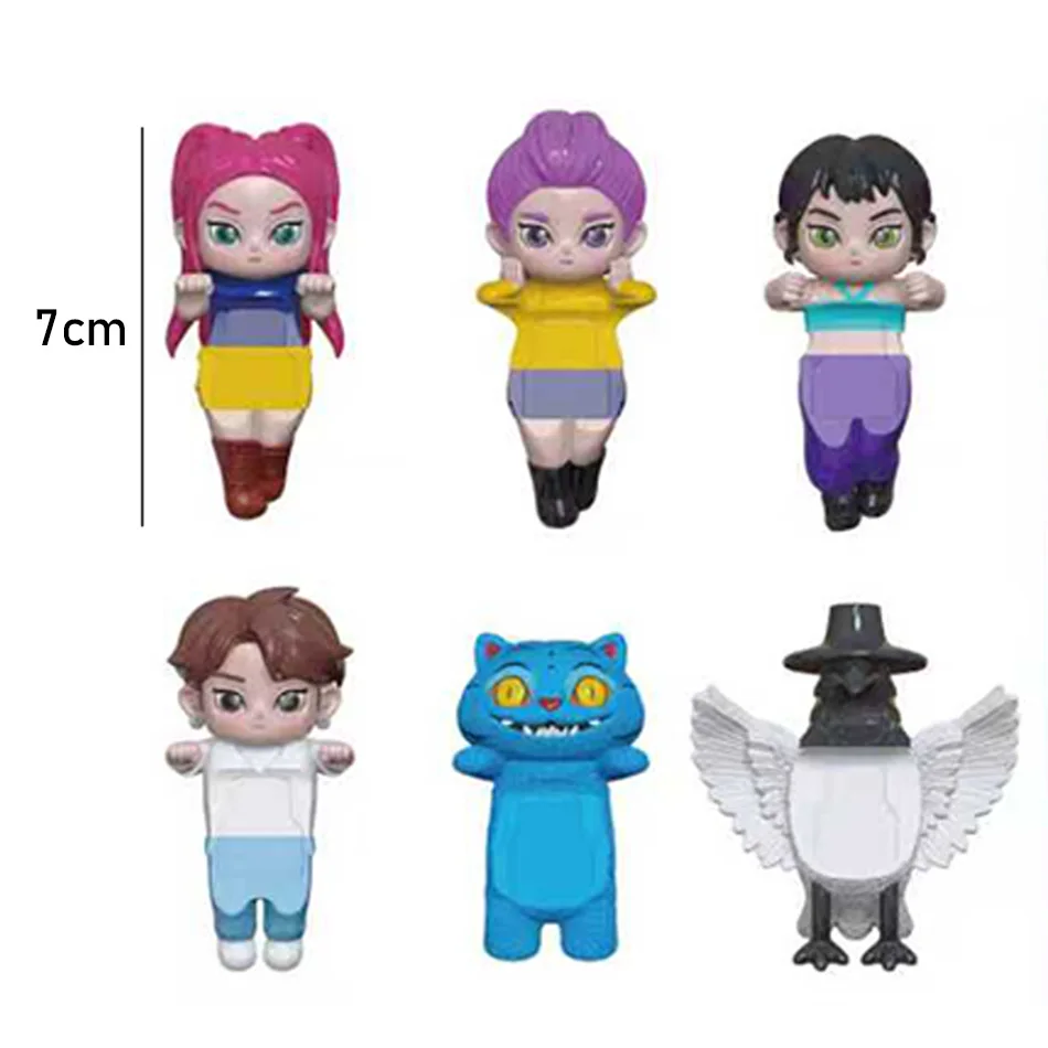Anime Kpop Demon Hunter Action Figures Blind Box Set Derpy Tiger Rumi Mira Zoey Sussy Figurines Collectible Models for Kids