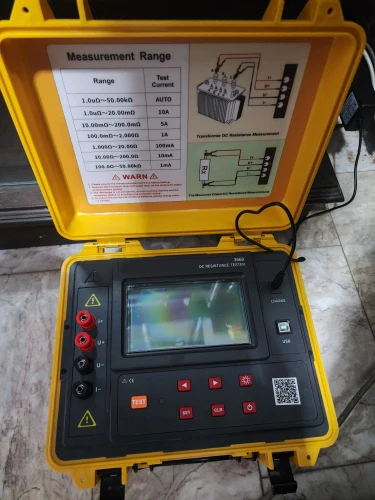 Demagnetizing function Four wire micro ohmmeter 10A Bluetooth Software transformer winding tester DC resistance tester