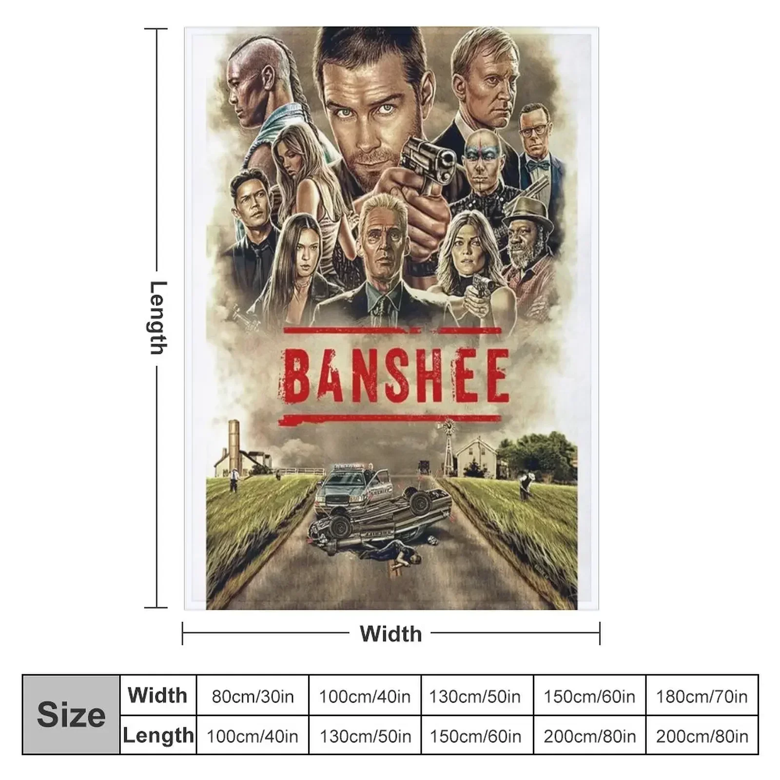 Banshee Throw Blanket for winter christmas decoration Blankets