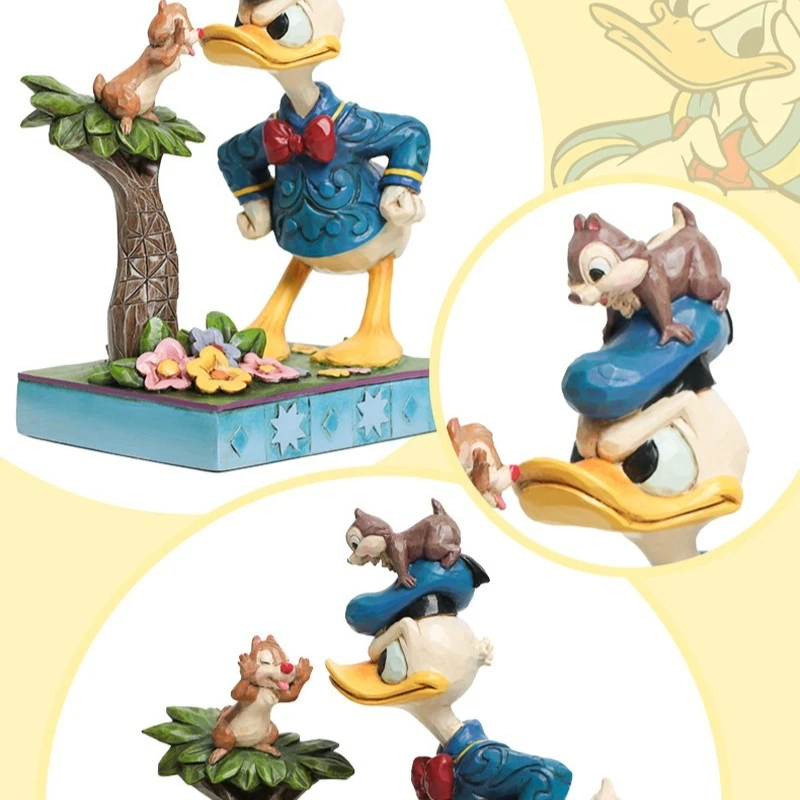 ديزني كيكي تيتي ودونالد داك التماثيل اللطيفة شخصيات كرتونية شخصيات كرتونية عناصر ديكور سطح المكتب هدايا إبداعية للفتيات #4