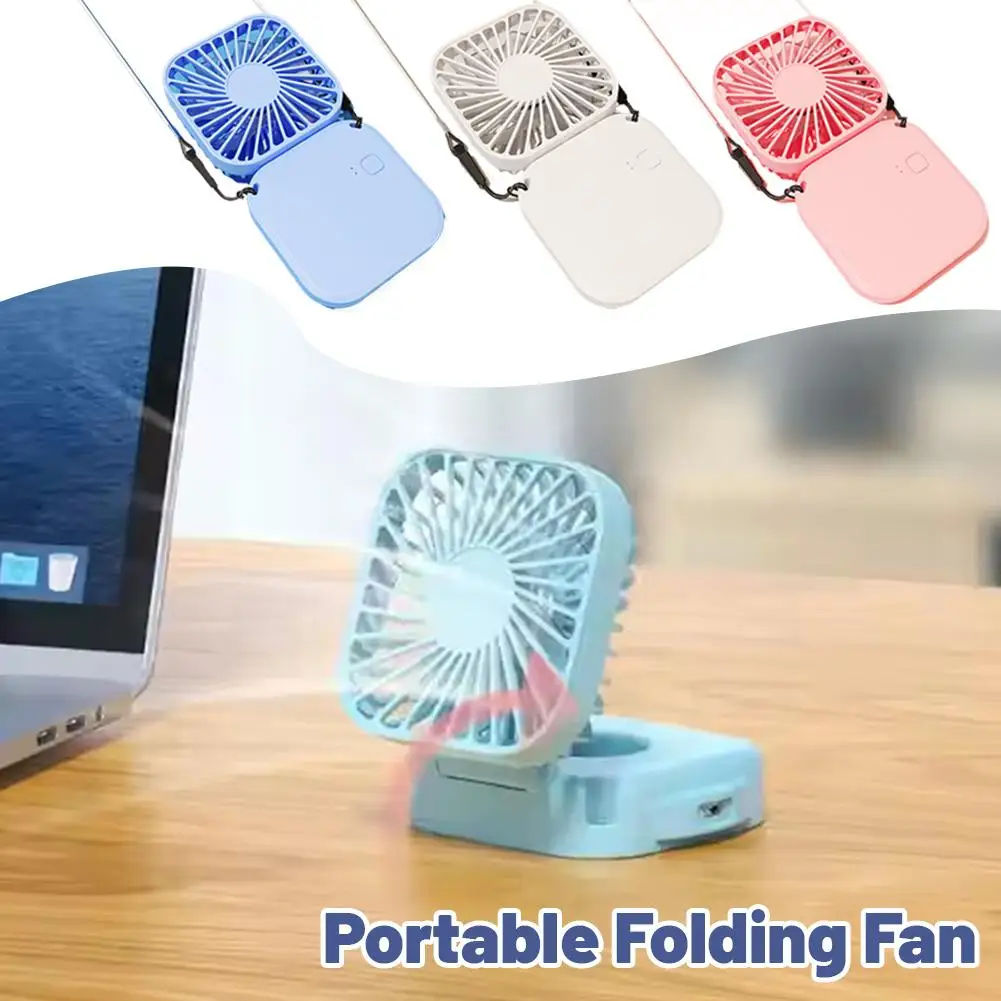 

Мини-складной подвесной вентилятор на шею Складной персональный вентилятор с 3-скоростной зарядкой через USB Ультра тихий портативный дизайн для путешествий