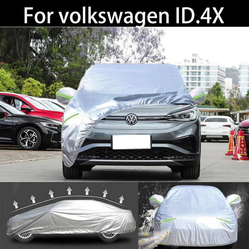

For volkswagen ID.4X car Cover Dustproof Outdoor Indoor UV Snow Resistant Sun rain Protection waterproof hail cover for car