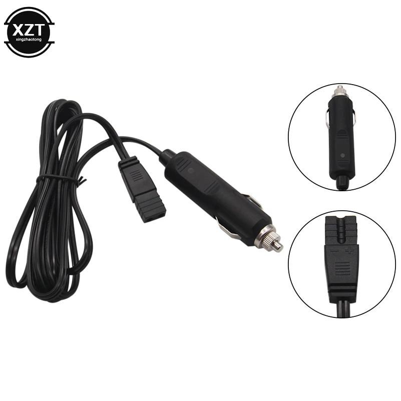 Автомобильный холодильник, 2-контактный провод-штепсельная вилка, 1 шт., 200 см, 12 В постоянного тока, замена автомобильного кулера, охлаждающая коробка, бампер, зажигалка для сигар, штепсельная вилка на выход