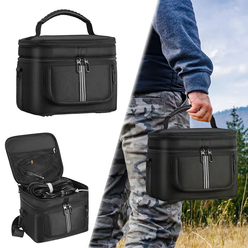 

Carrying Case for Ef Ecoflow River 2 Travel Storage Bag Protective Case Waterproof Multiple Pockets with Shoulder Strap & Handle